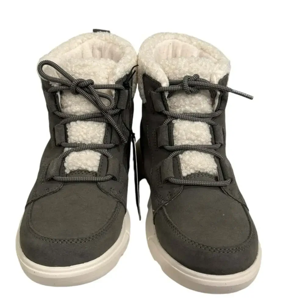 Sorel Women's Waterproof Winter Boots Grey Faux Fur Lined Size 5.5